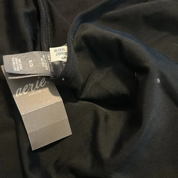 Aerie Black One-Piece Swimsuit with Adjustable Straps - Picture 3 of 5